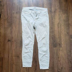 Hudson White Denim Jeans
